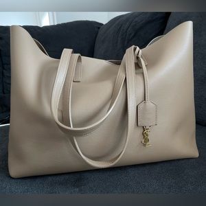 YSL shopping tote, TOFFEE, leather comes with dust bag
